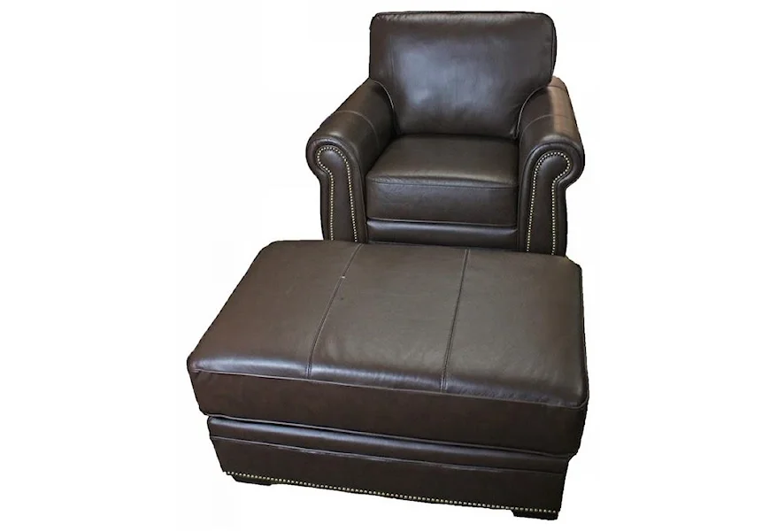 Viceroy70492 VICEROY CHAIR/OTTOMAN by Palliser at Esprit Decor Home Furnishings